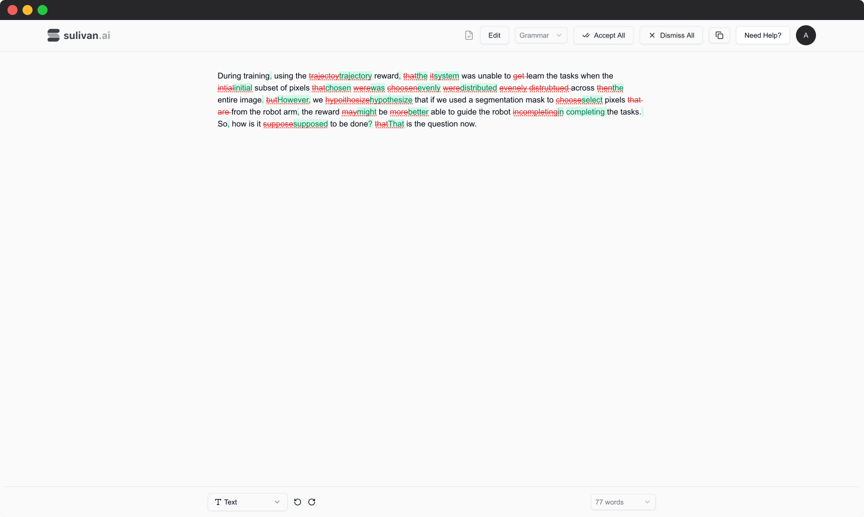 Editor Bar